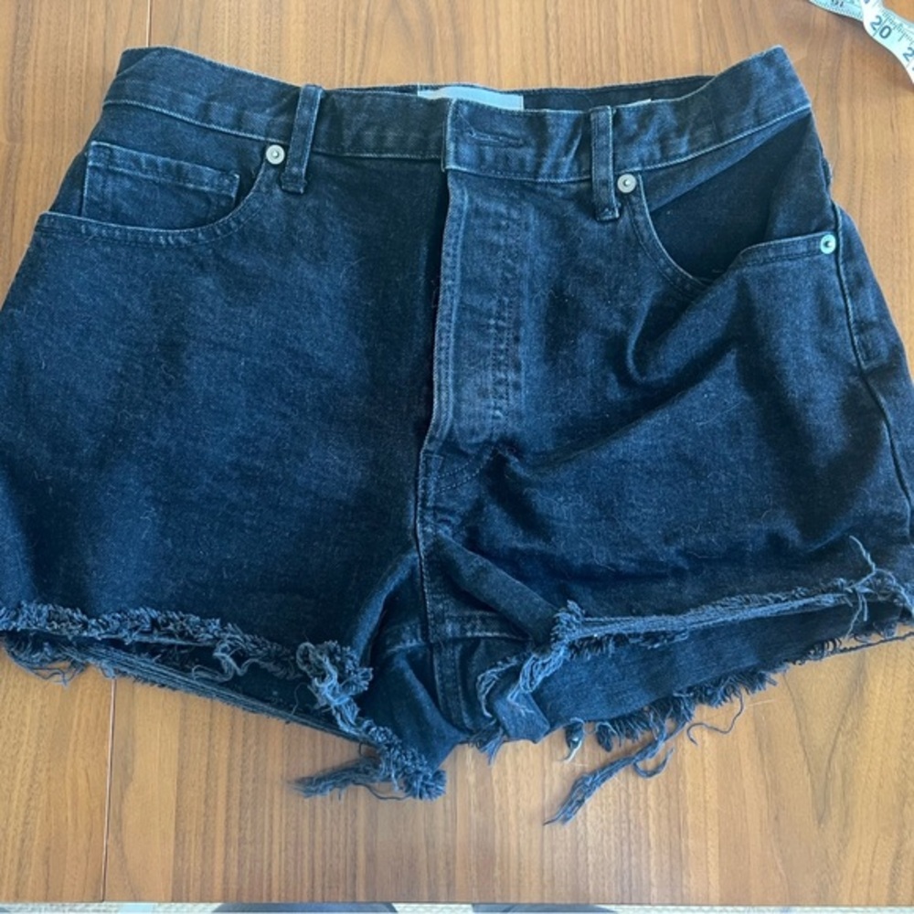 Everlane Black Denim Cheeky Short 29